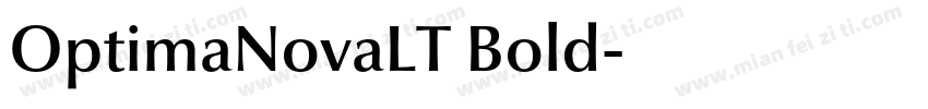 OptimaNovaLT Bold字体转换